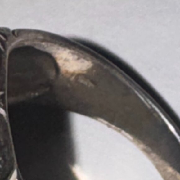 Sterling Silver Flame Skull Ring, Size 12 - Picture 9 of 15